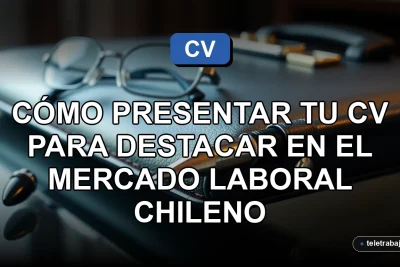 Guía profesional para crear un currículum vitae exitoso en Chile, elementos de oficina ejecutiva.
