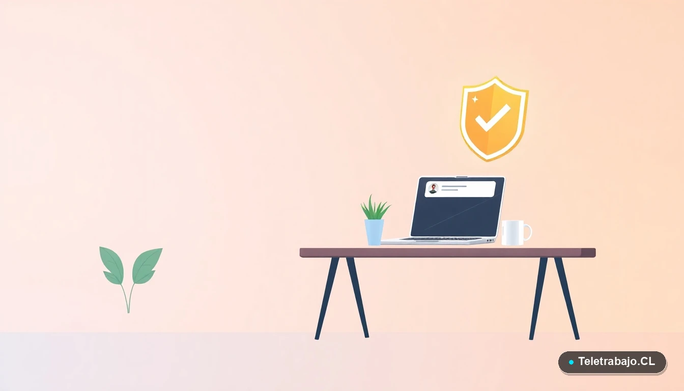 Ilustración de escritorio moderno vacío con laptop mostrando error de Excel e ícono de reparación, sobre fondo degradado menta, concepto de recuperación de datos.