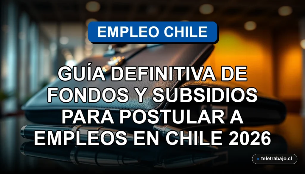 Guía de fondos y subsidios para postular a empleos en Chile, recursos para la búsqueda laboral.