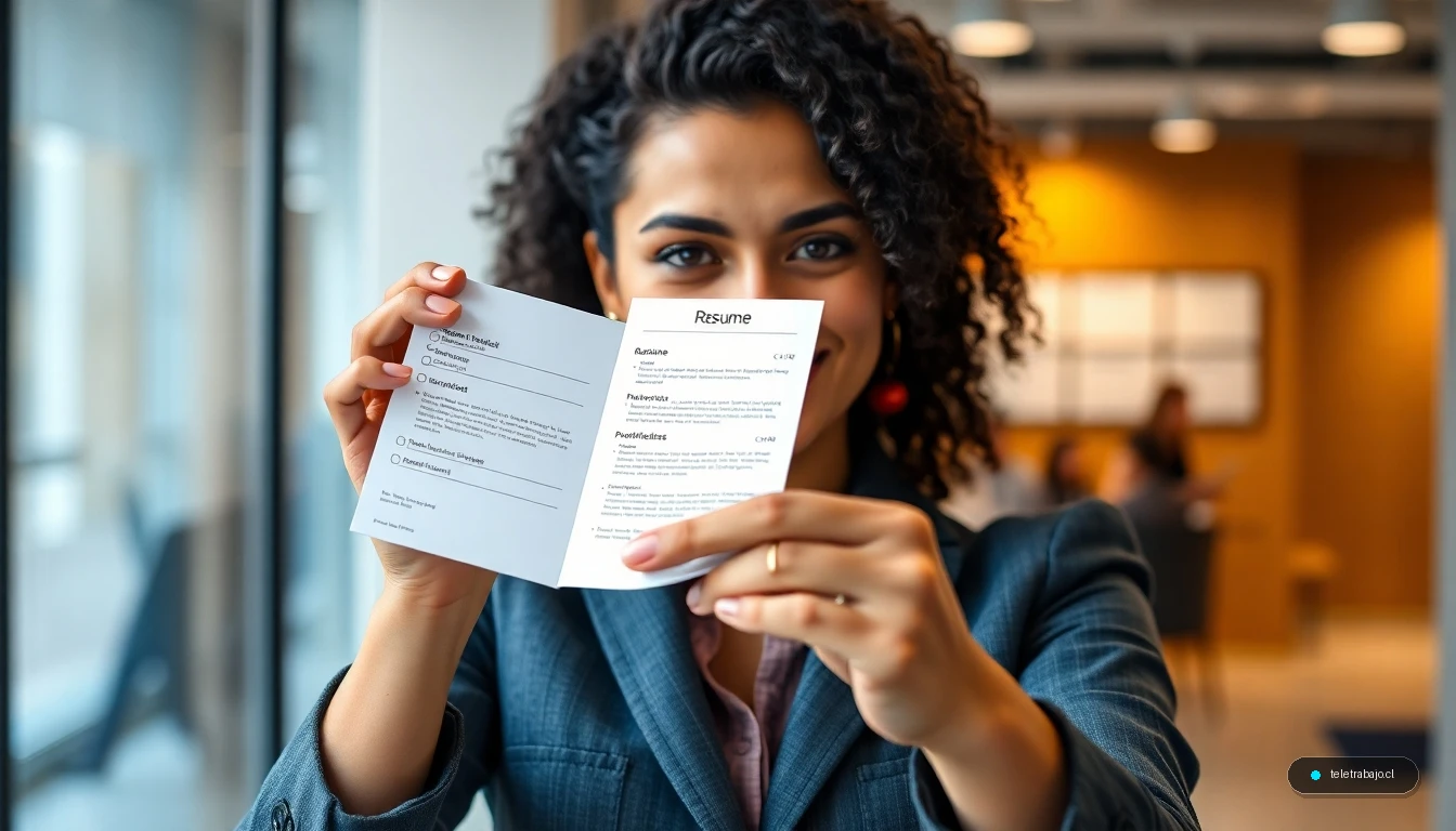 Profesional creativo mostrando técnicas innovadoras de búsqueda de empleo o guerrilla laboral