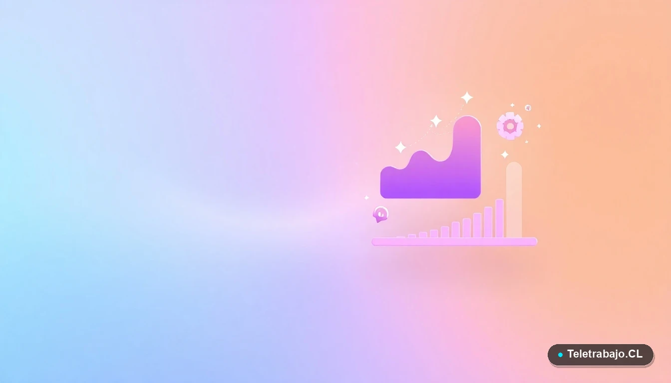 Elementos de interfaz de usuario abstractos y modernos, como gráficos y engranajes, sobre un fondo degradado de menta, concepto de gestión y tecnología para autónomos.