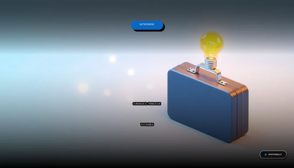 Guía de networking profesional para conseguir empleo en 2026, ilustración corporativa abstracta.