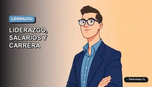 Ilustración vectorial plana de un trabajador masculino de mediana edad, con camisa azul y chaqueta informal, mirando con confianza. Fondo con degradado suave azul y gris.