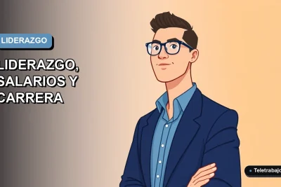 Ilustración vectorial plana de un trabajador masculino de mediana edad, con camisa azul y chaqueta informal, mirando con confianza. Fondo con degradado suave azul y gris.