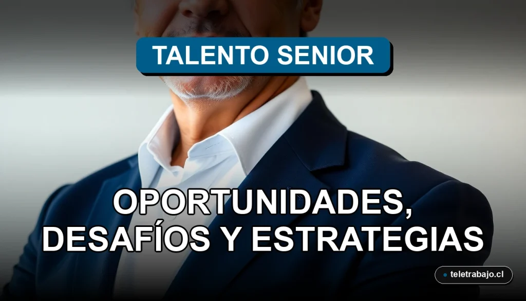 Guía del Talento Senior en Chile 2026: Oportunidades y estrategias profesionales en oficina moderna.
