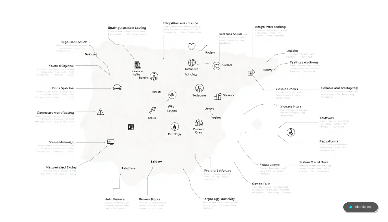 Mapa de oportunidades laborales en España por sectores y comunidades autónomas en 2026