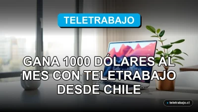 Guía definitiva para ganar dinero trabajando desde casa en Chile, mostrando un elegante escritorio de oficina moderna.