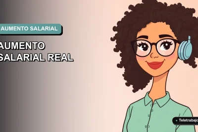 Ilustración vectorial plana y moderna de una mujer profesional chilena sonriendo, con fondo degradado azul verdoso, representando el cálculo de remuneraciones.