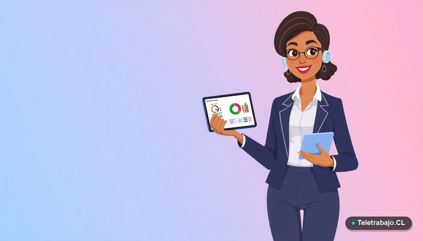 Mujer profesional calculando indemnización laboral tras renuncia en Chile, guía legal ilustrada.