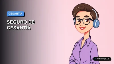 Ilustración vectorial plana de estilo moderno para blog sobre cálculo del seguro de cesantía para trabajadores autónomos en Chile.