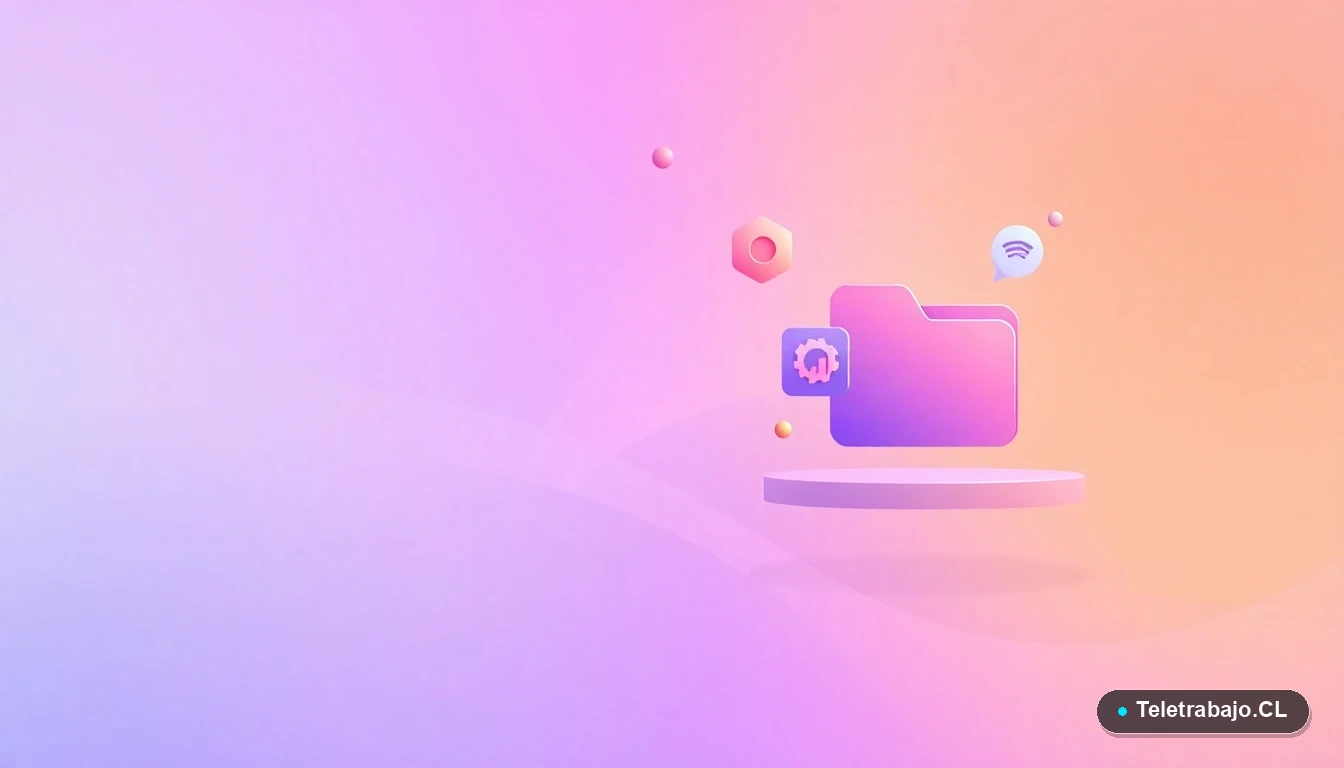 Elementos abstractos de interfaz de usuario flotantes, gráficos y engranajes, con fondo degradado lavanda, representando estrategias de ecommerce.