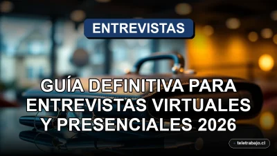 Guía definitiva para entrevistas de trabajo virtuales y presenciales en un escritorio ejecutivo con maletín de cuero y objetos premium
