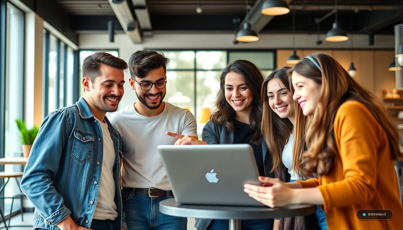 Jóvenes españoles buscando oportunidades de trabajo para menores de edad de forma legal y segura