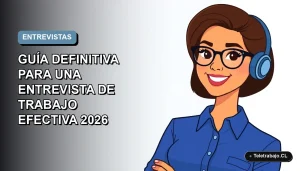 Ilustración plana corporativa de una mujer profesional de tecnología con blusa azul, sonriendo, sobre fondo degradado azul y blanco.