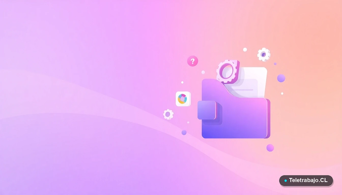 Composición abstracta de interfaz de usuario tecnológica con gráficos y iconos flotantes en estilo vectorial plano, sobre fondo degradado lila.