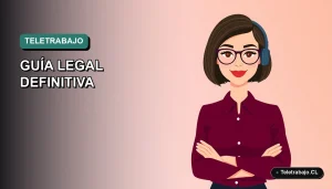 Ilustración vectorial plana y moderna de una mujer profesional trabajando en remoto para una empresa extranjera, sobre un fondo de gradiente suave.