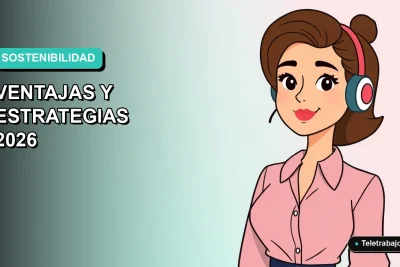Guía práctica de sostenibilidad empresarial en Chile con estrategias para el 2026, ilustración plana corporativa.