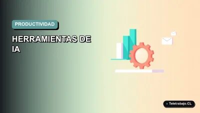 Ilustración vectorial plana de estilo premium que representa herramientas de inteligencia artificial para profesionales en Chile.