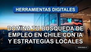 Guía avanzada de búsqueda de empleo en Chile usando Inteligencia Artificial y estrategias locales efectivas para 2026.