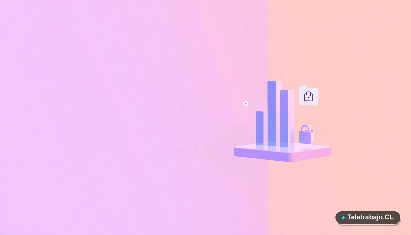 Elementos abstractos de interfaz de usuario como gráficos y nodos de red, representando tecnología de IA, sobre fondo degradado lavanda.