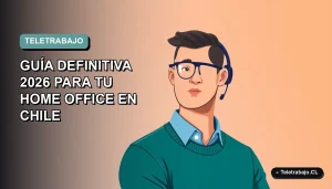 Ilustración plana vectorial de un hombre profesional trabajando desde casa con iluminación perfecta en su escritorio, estilo Corporate Memphis, fondo degradado suave.