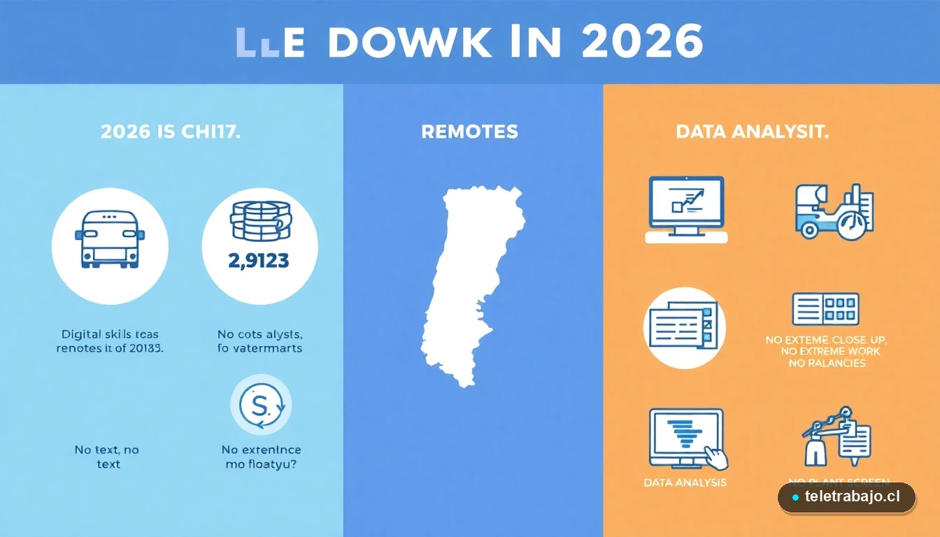 Infografía con datos clave del futuro del empleo en Chile según el Informe Infoempleo Adecco 2026