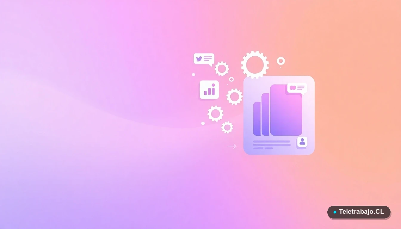 Composición abstracta de interfaz de usuario con gráficos y iconos flotantes, representando tecnología y planificación para la jubilación activa.