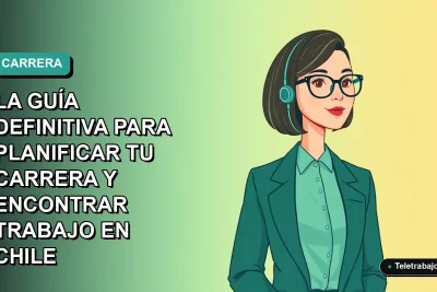 Ilustración plana de mujer profesional chilena sonriente, con fondo degradado azul verdoso, representando la planificación laboral con la matriz CAME.