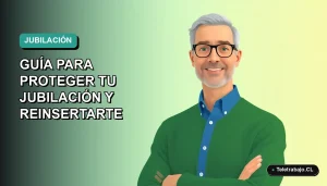 Ilustración vectorial plana de un hombre mayor de 50 años, profesional, con camisa azul y suéter verde, mirando con confianza. Fondo con gradiente suave de azul a verde menta. Espacio negativo a la izquierda.