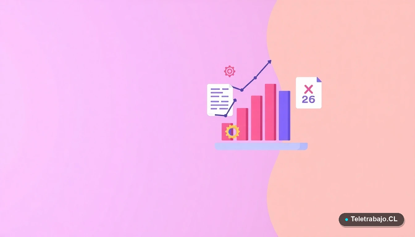 Elementos de interfaz de usuario abstractos: gráficos y documentos flotantes, representando problemas administrativos o legales, sobre fondo degradado lila.