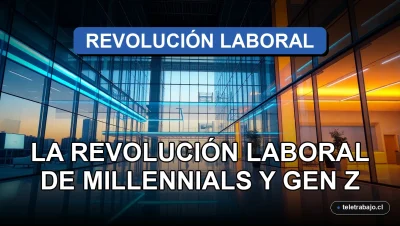 Fotografía de arquitectura corporativa moderna y futurista con iluminación suave azul y naranja, representando la innovación tecnológica en el lugar de trabajo.