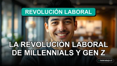 Fotografía editorial de un profesional millennial sonriente en una oficina moderna, representando el concepto de microjubilación y nuevo equilibrio laboral.