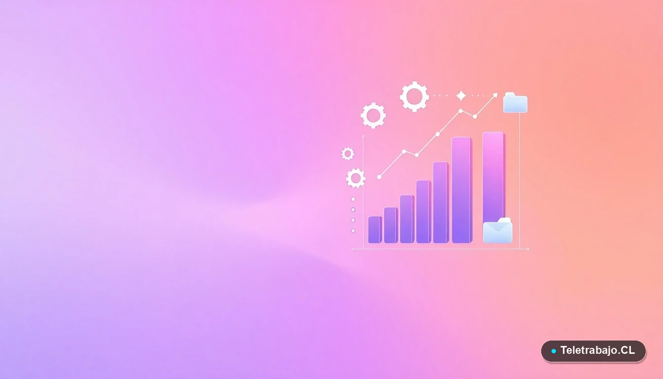 Elementos abstractos de interfaz de usuario, gráficos y engranajes flotantes que representan conceptos de aprendizaje y tecnología.