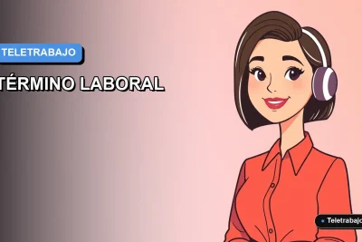 Ilustración vectorial plana de estilo Corporate Memphis de una mujer profesional trabajando desde casa, representando el fin del teletrabajo en Chile.