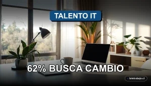 Fotografía de un elegante escritorio minimalista en una oficina en casa moderna, con laptop cerrada, taza de café y plantas, iluminación natural.