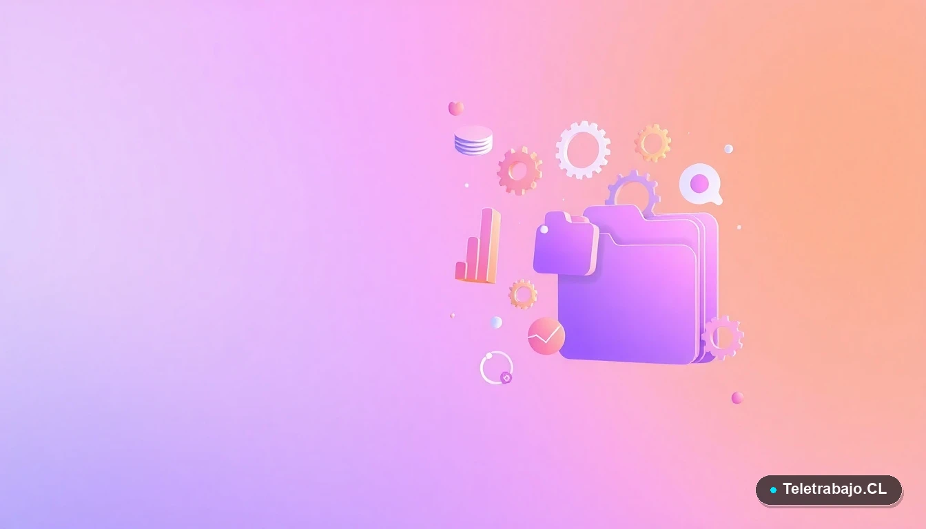 Elementos de interfaz de usuario abstractos como gráficos y engranajes, representando datos y estrategias de negociación salarial.