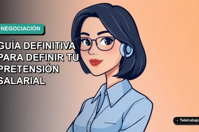 Ilustración plana corporativa de una mujer profesional chilena con blusa azul y corte bob, sobre fondo degradado verde azulado, representando la negociación salarial para el año 2026.