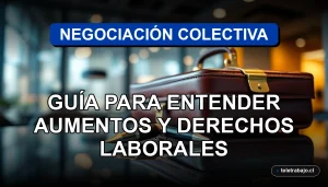 Guía visual sobre negociación colectiva y derechos laborales en Chile para el año 2026.