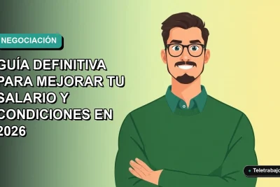 Ilustración vectorial plana de un trabajador masculino de estilo Corporate Memphis, con suéter verde, mirando confiado. Fondo con degradado suave de azul a verde menta.