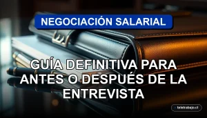 Guía profesional para negociar el sueldo en Chile, estrategias antes y después de la entrevista de trabajo.