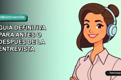 Ilustración plana de trabajadora chilena sonriente, estilo Corporate Memphis, con fondo degradado azul verdoso, sobre negociación salarial.