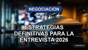 Estrategias profesionales para negociar el sueldo en una entrevista de trabajo en Chile 2026