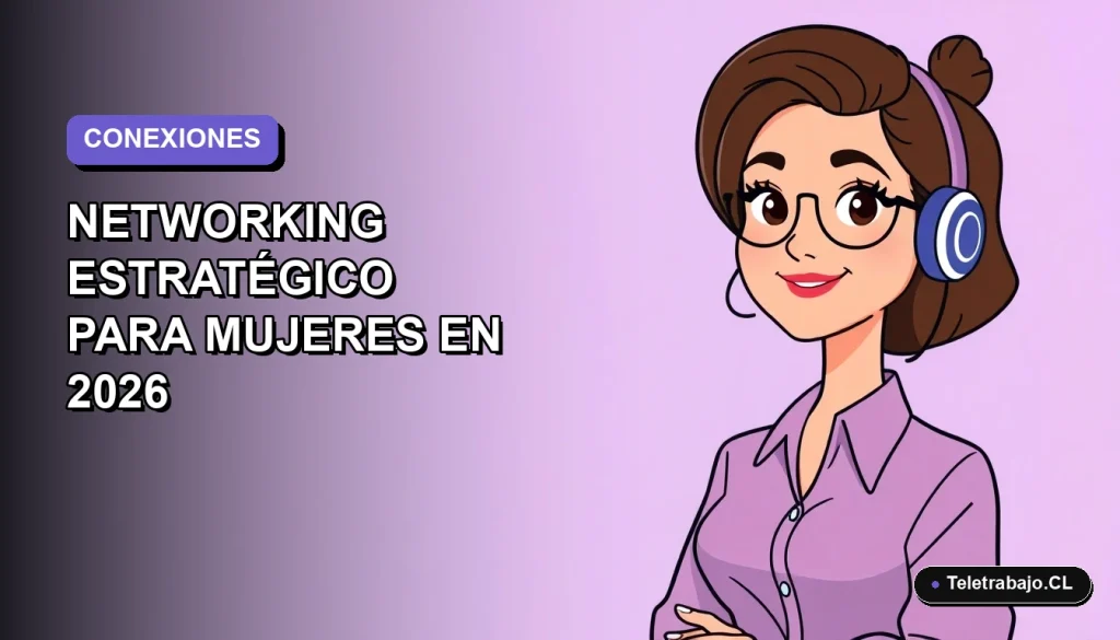 Ilustración plana vectorial de una mujer profesional de tecnología trabajando de forma remota, con fondo degradado suave.
