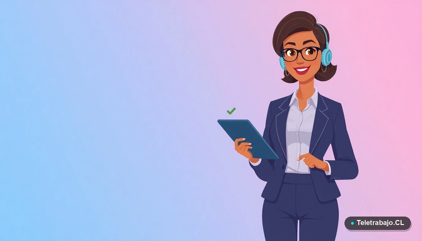 Gerente revisando obligaciones legales del teletrabajo en Chile 2026 en una tablet digital