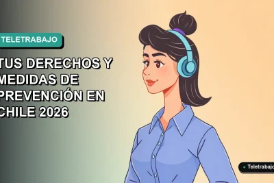 Ilustración plana corporativa de trabajadora remota con expresión de calor frente a gradiente de color aguamarina, representando derechos laborales en verano.