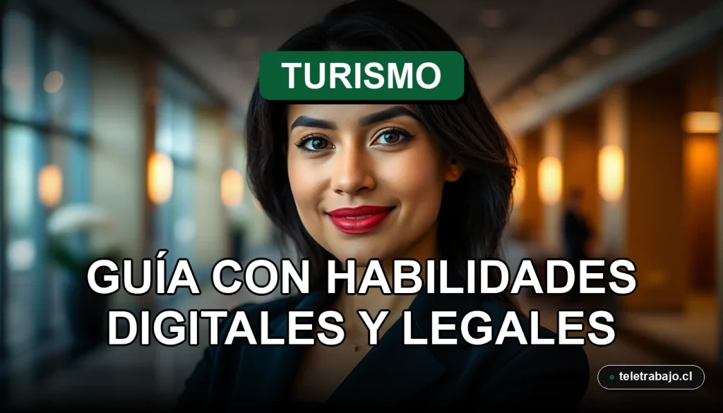 Guía de empleo en turismo con habilidades digitales y legales para profesionales en Chile.