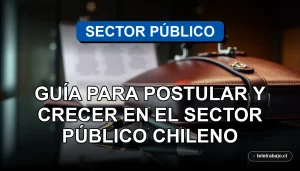 Guía para postular y crecer profesionalmente en el Estado de Chile, oportunidades laborales públicas 2026.