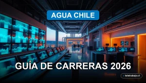 Guía de carreras profesionales 2026 para el sector del agua en Chile, oportunidades laborales en gestión hídrica.