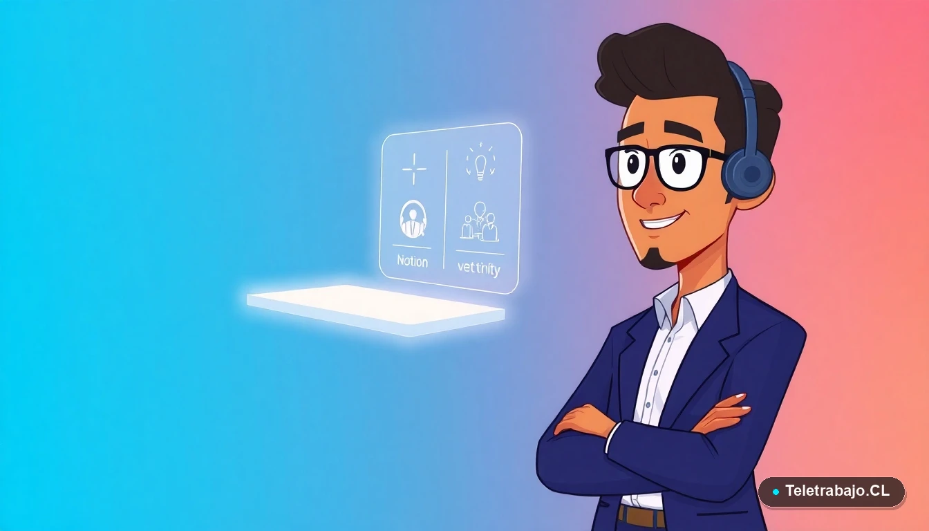 Profesional chileno optimizando su currículum con inteligencia artificial usando prompts específicos.