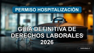 Guía de derechos laborales para permiso por hospitalización en Chile 2026 sobre fondo de oficina corporativa